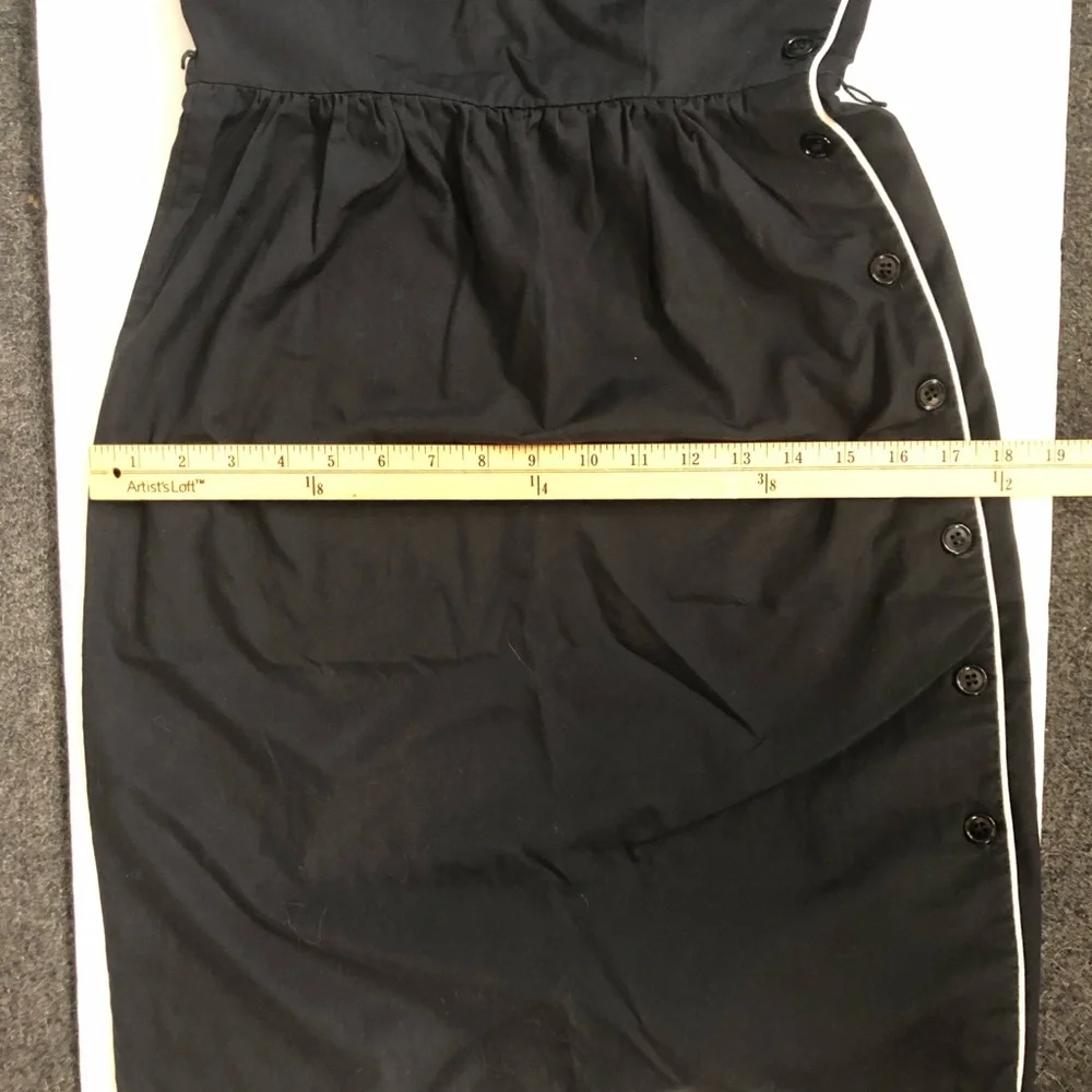 Vintage 70s Women’s Ronda Roy black and white button up sun dress size XS - Picture 14 of 16